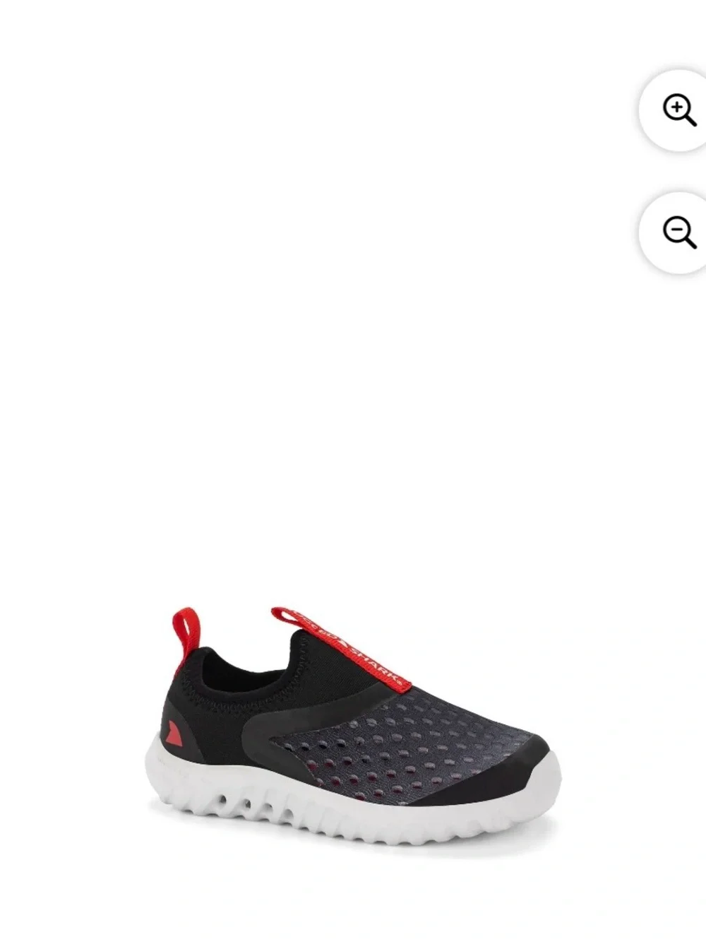Kids Black & Red Slip-On Water Shoe - Lightweight Comfort
